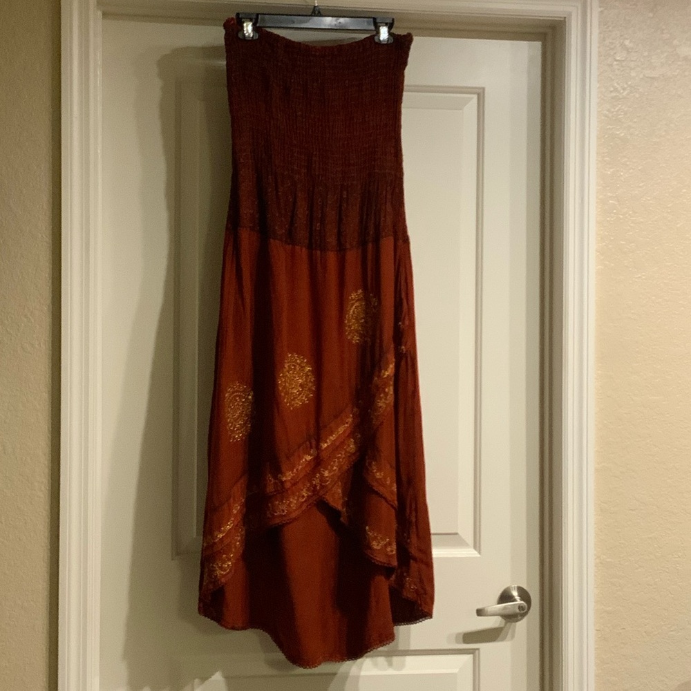 Ruched Hi Low Tube Dress (NWOT)